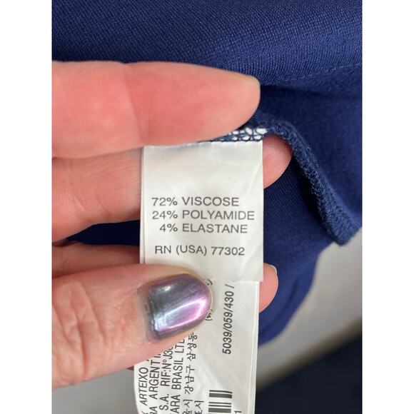 Zara Basic pullover sleeveless knee-length dress in blue, size XL NWT - Picture 4 of 9